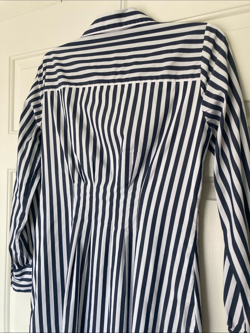 WHBM Long Sleeve Poplin Shirt Dress sz 8 - Picture 10 of 12